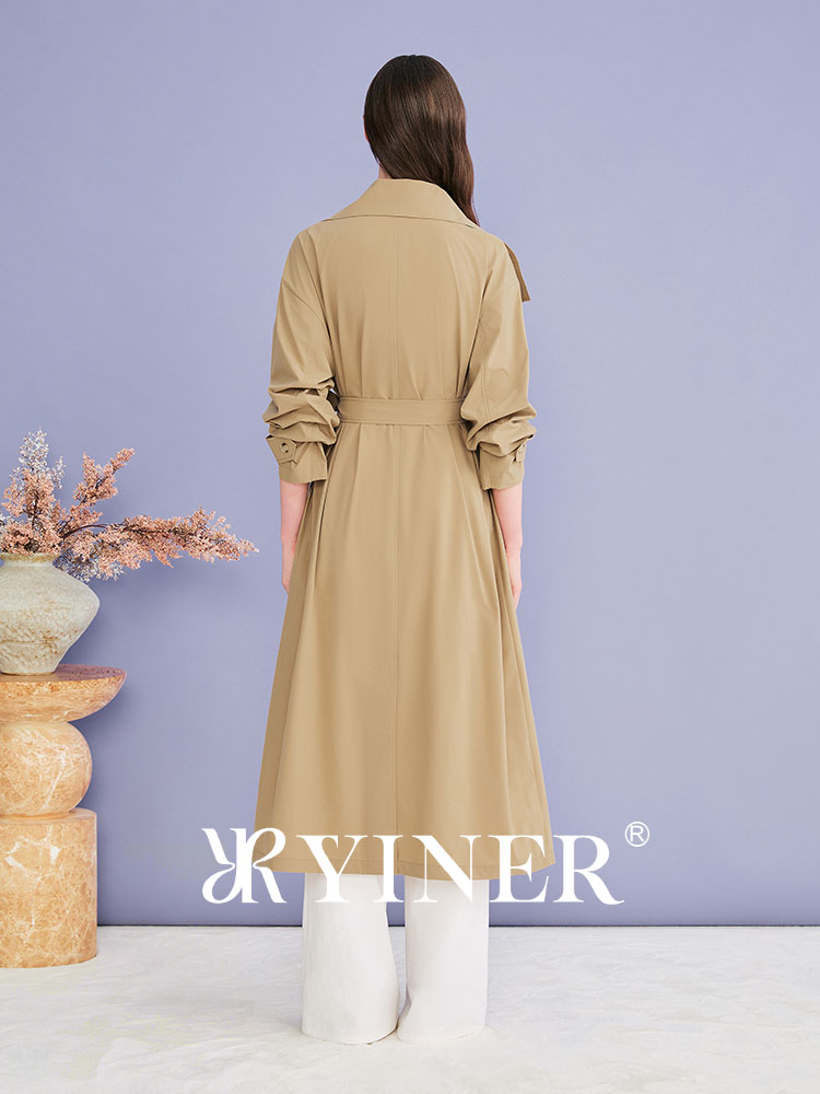 YINER音儿2026秋季新款风衣长款8C36307070