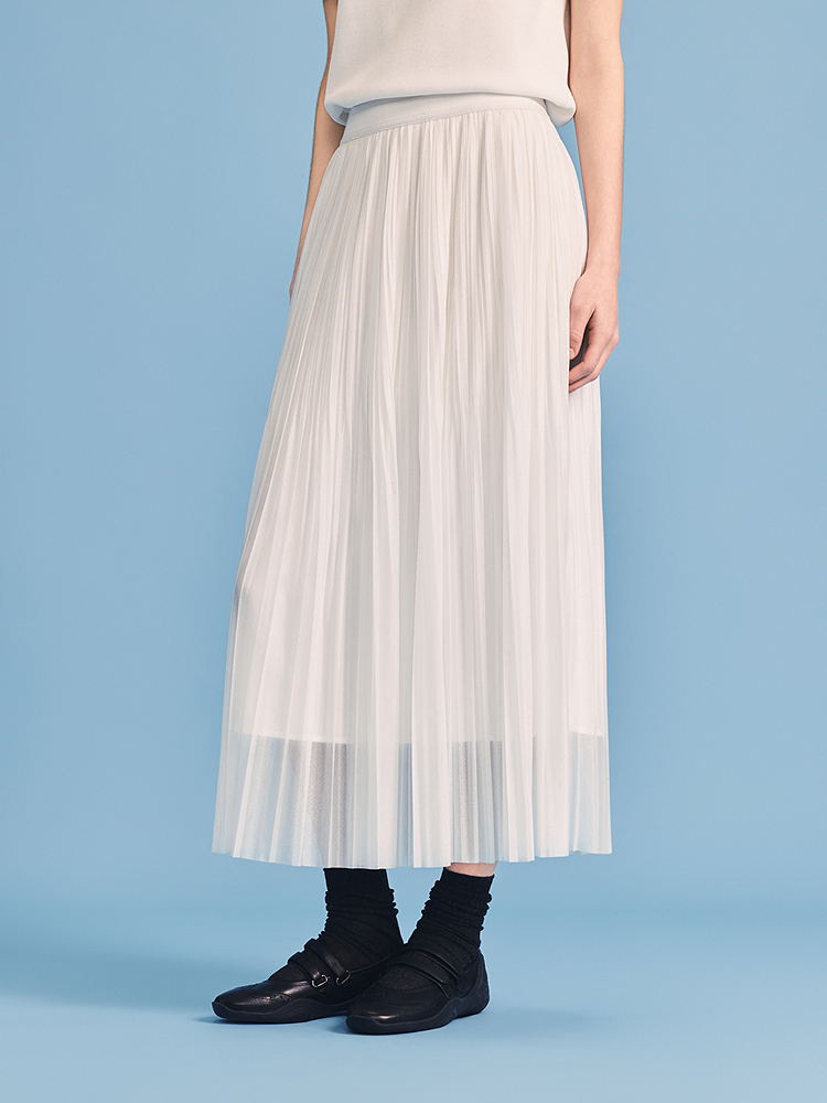 PSALTER诗篇 2026夏季新款细闪网纱半身裙6C66250023