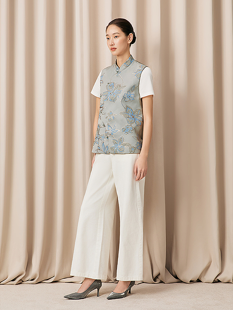 Song of Song歌中歌2026春季新中式雅致提花马甲5C66101016