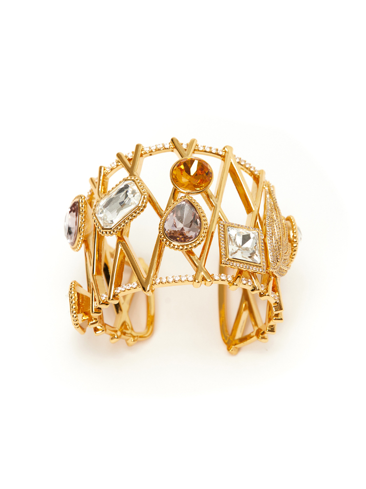 SongofSong歌中歌24春金色施华洛钻装饰高定手镯5C34196030