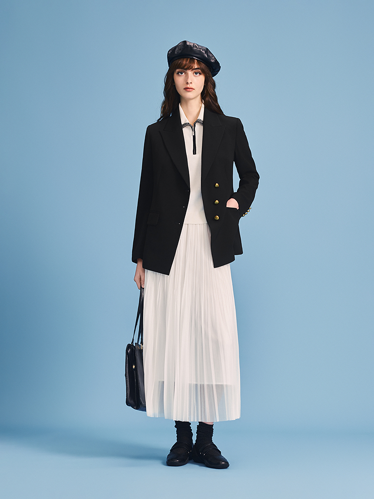 PSALTER诗篇 2026夏季新款细闪网纱半身裙6C66250023