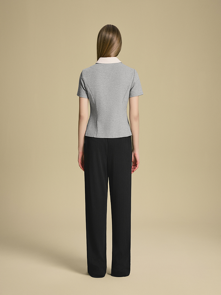 PSALTER诗篇 正肩收腰T恤6C65360043