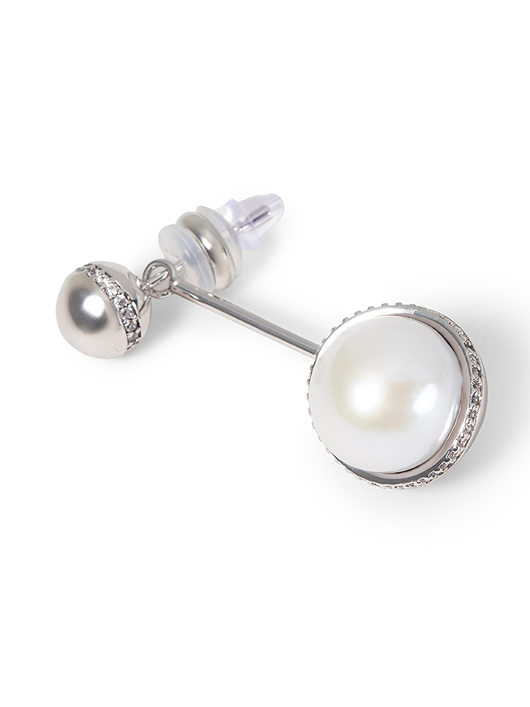 SongofSong歌中歌2025春季银色淡水珍珠耳环5C35194030