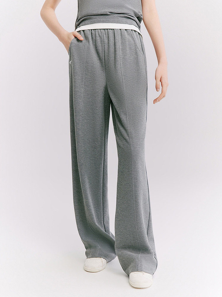 XII BASKET十二篮26夏新款透气100棉松紧腰直筒休闲百搭运动长裤7C36220410