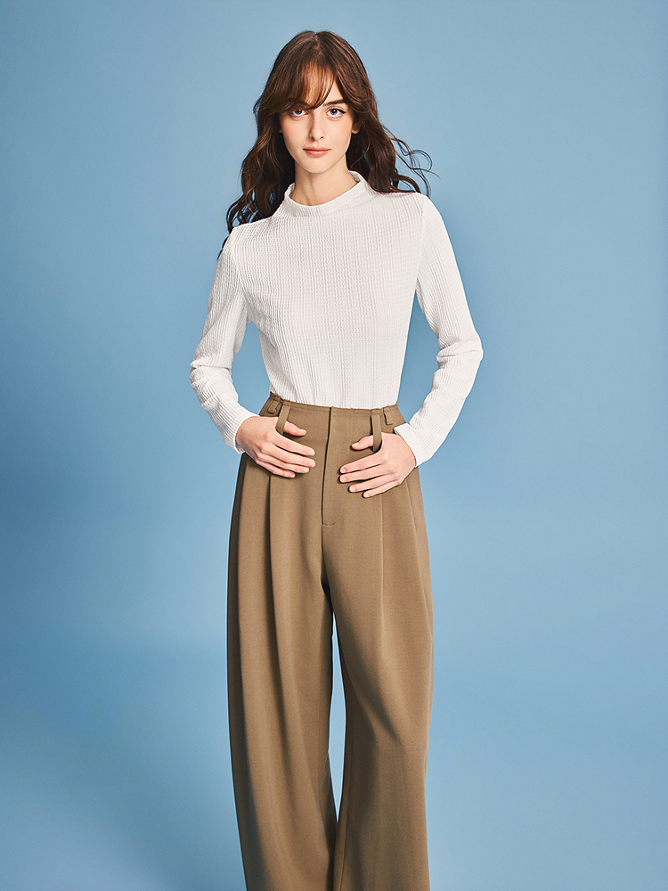 PSALTER诗篇 2026春季新款百搭半高领T恤6C36170010