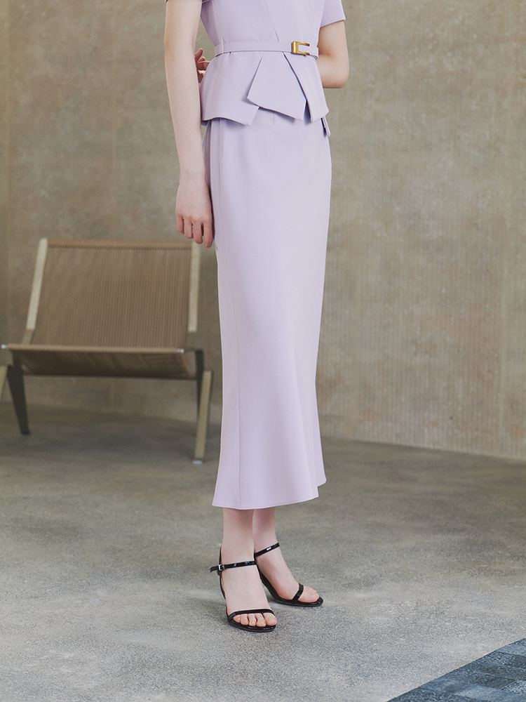 OBBLIGATO奥丽嘉朵2026夏季新款包臀鱼尾长款半裙1C36250160