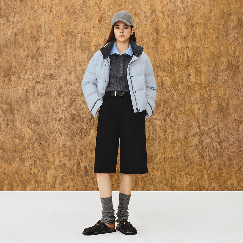 ToyzY2025冬季新款简洁短款廓形时尚保暖羽绒服ZC35508210