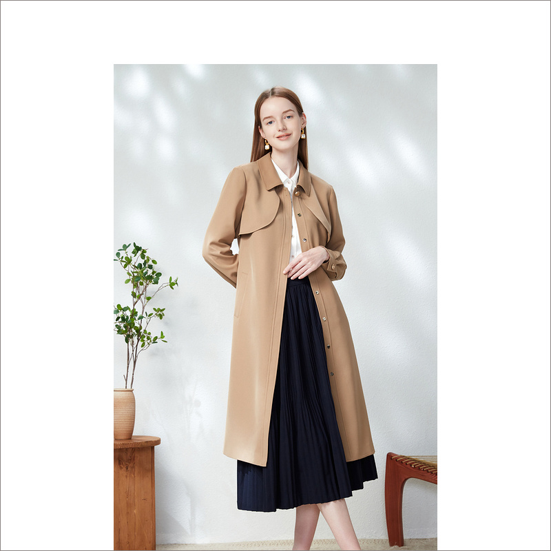 【12.31日发货36-44码预售均已上】音儿美地女装2023春季新款风衣LC63107210