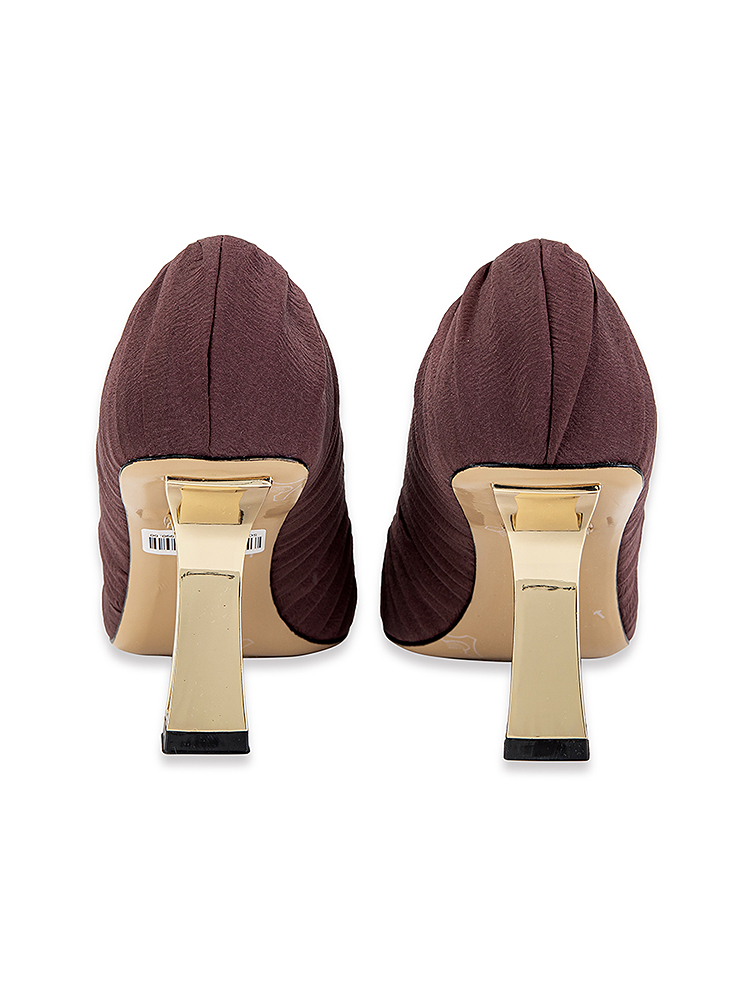 Song of Song歌中歌2025秋季红棕色羊皮高跟鞋5C35392010