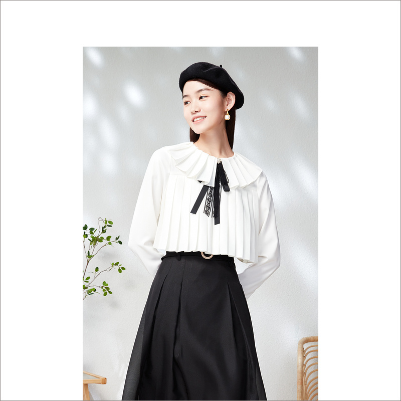 【12.21日发货36-44码预售均已上】音儿美地女装2023春季新款雪纺衫LC63170280