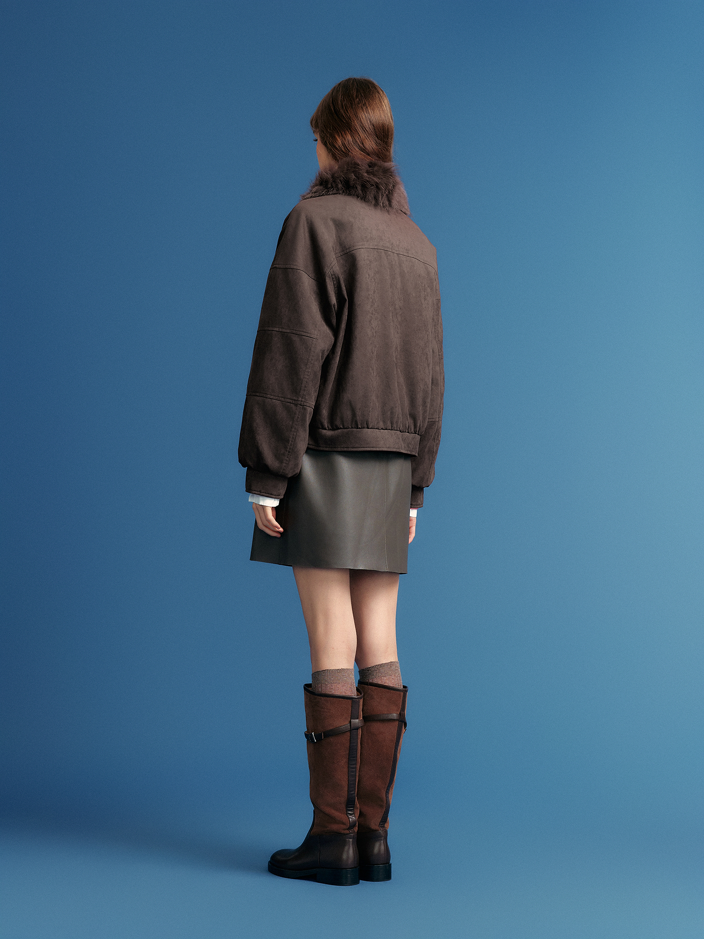 PSALTER诗篇 2026冬季新款狐狸毛领工装鹅绒服6C66508023