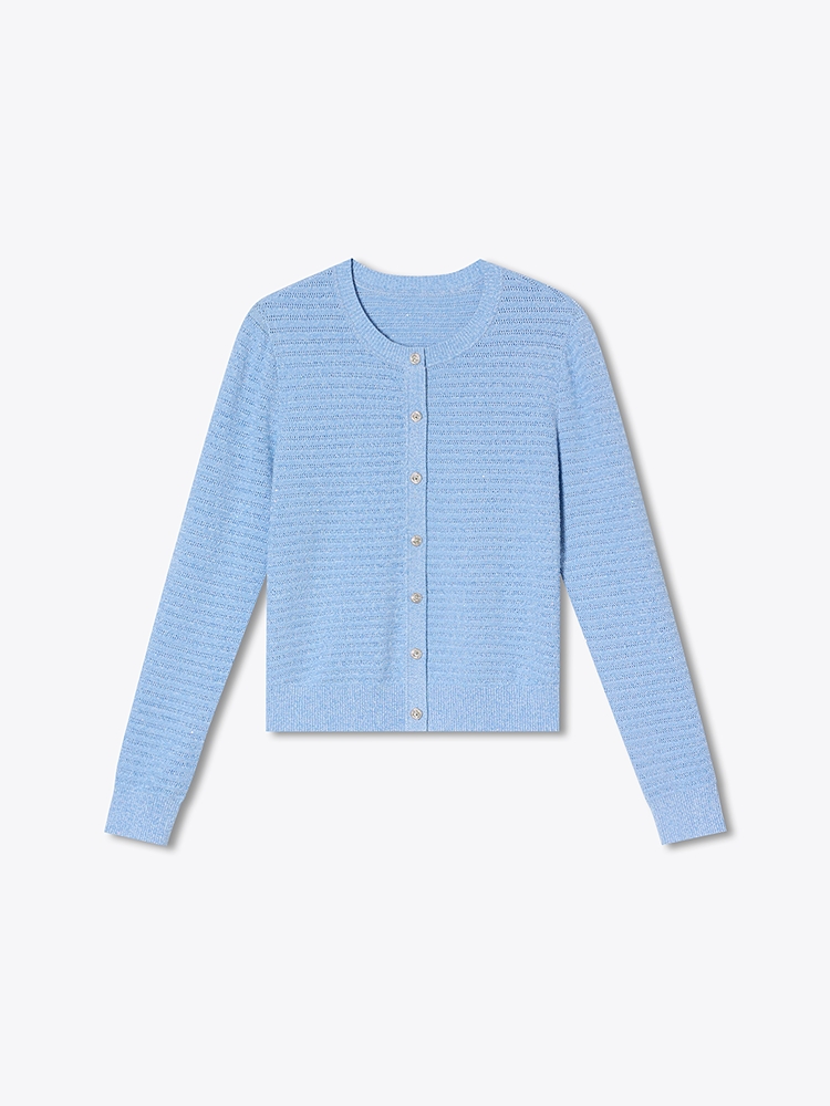 PSALTER诗篇 2026夏季新款珠片绞花针织衫6C66206363