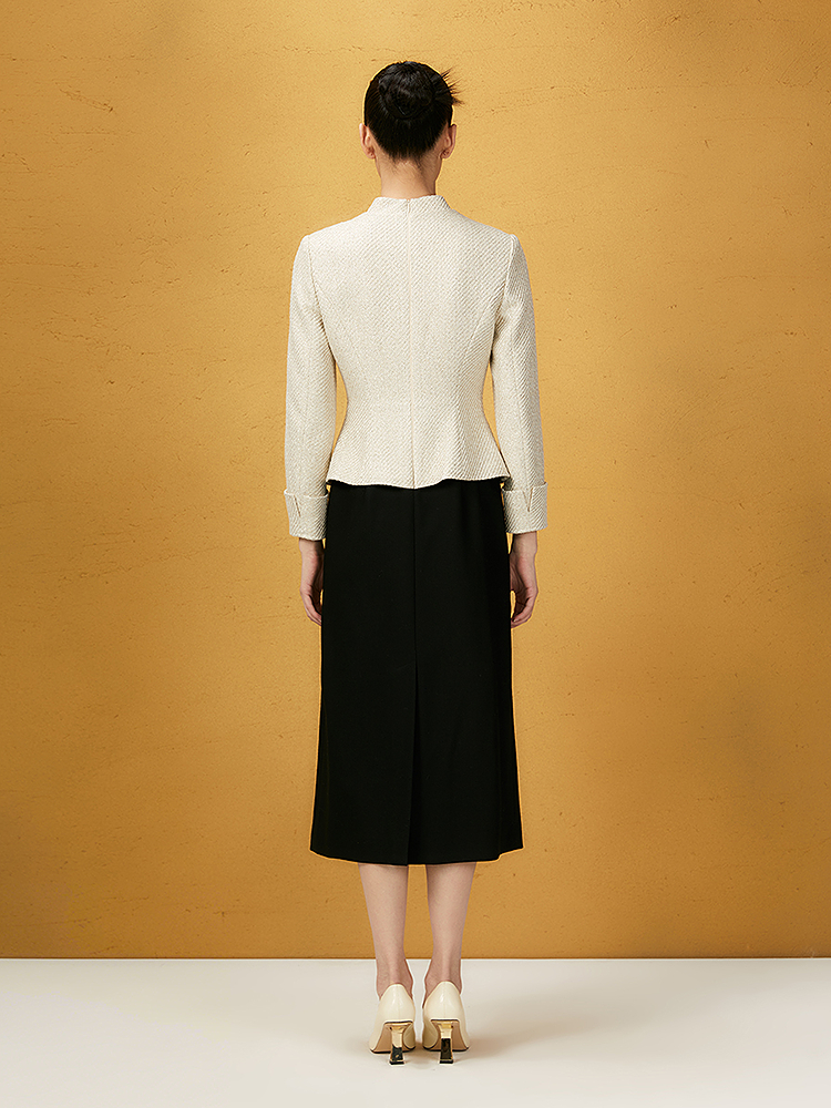 Song of Song歌中歌2025冬季新品意大利进口面料优雅连衣裙5C35505610