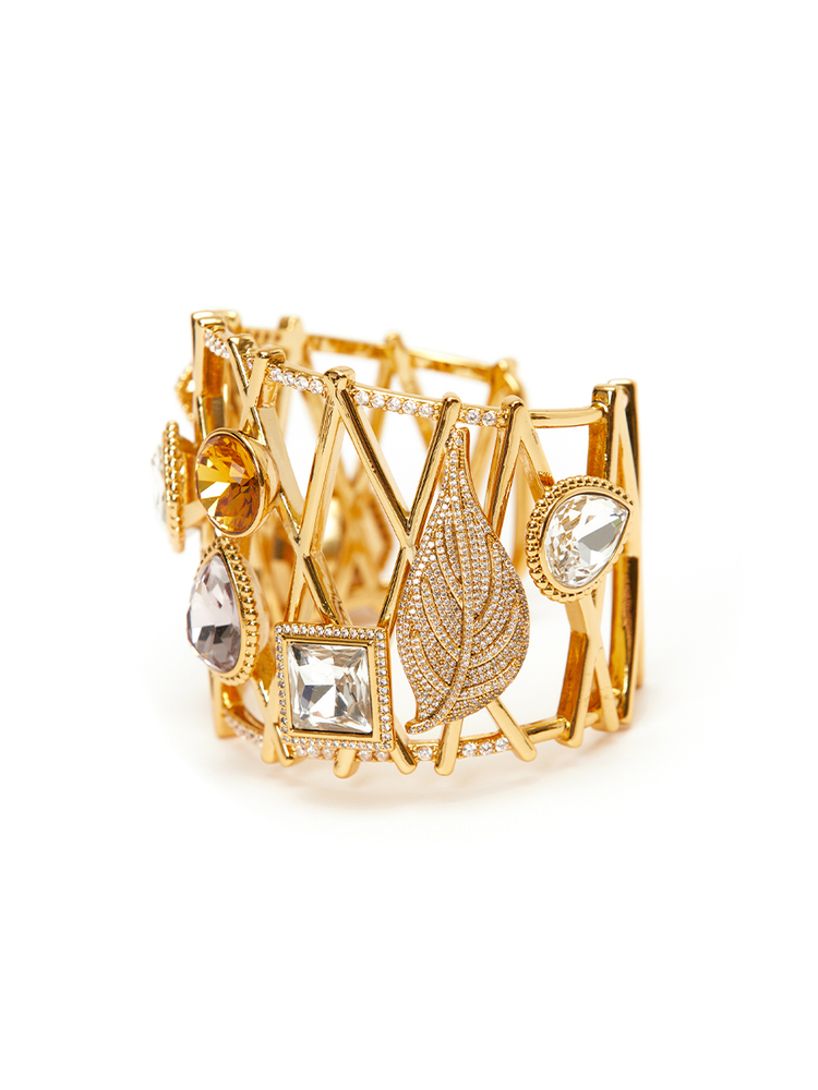 SongofSong歌中歌24春金色施华洛钻装饰高定手镯5C34196030