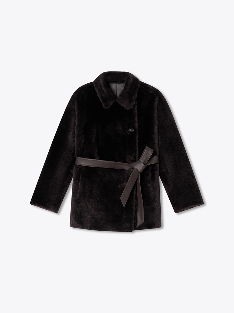 PSALTER诗篇 2026春季新款奢华皮毛一体皮草外套6C66109233