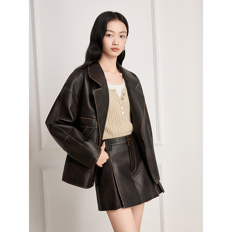 Goodland美地2025冬季新款皮衣LC35509090