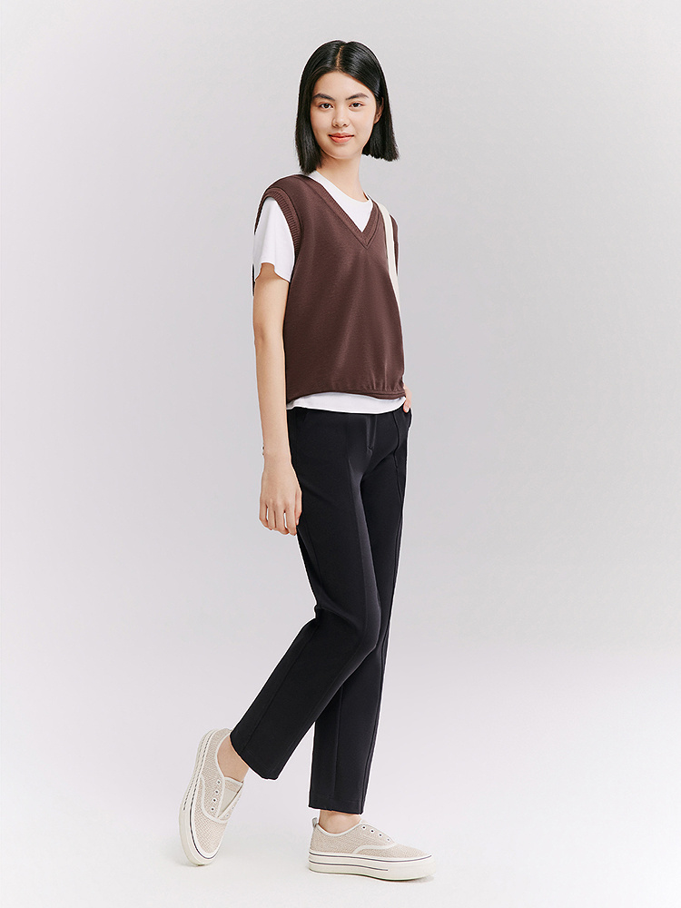 XII BASKET十二篮26夏新款简约百搭休闲V领无袖背心7C36204290