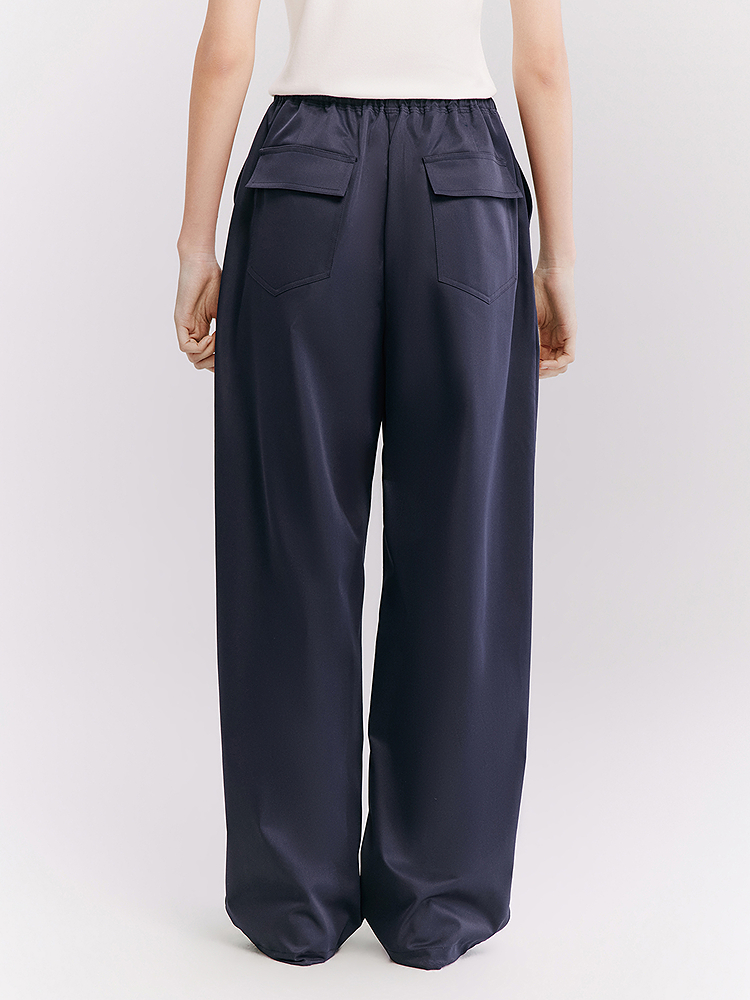 XII BASKET十二篮专选26夏新款松紧高腰户外运动休闲百搭舒适直筒裤7C66220160