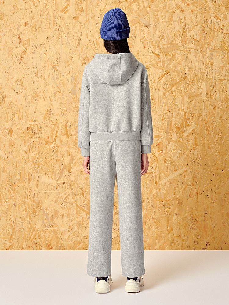 ToyzY24春云朵空气层灰色休闲连帽外套7C54110200