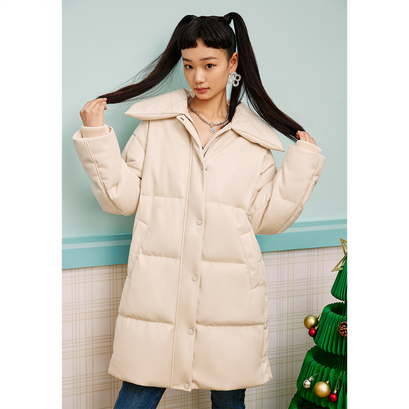【一口价】PSALTER诗篇 简约中长款大翻领羽绒服6J53108020