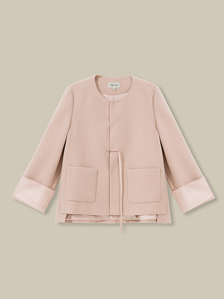 【澳洲绵羊毛】Song of Song歌中歌2026春新款14道工序新中式外套5C36110430