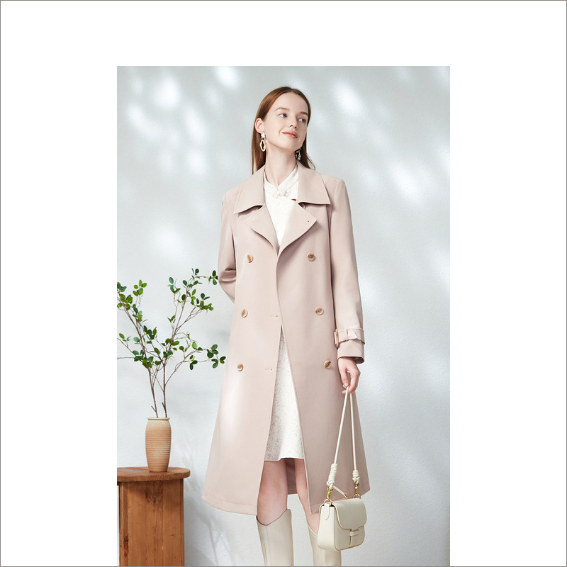 【1.11日发货36-44码预售均已上】音儿美地女装2023春季新款风衣LC63107180