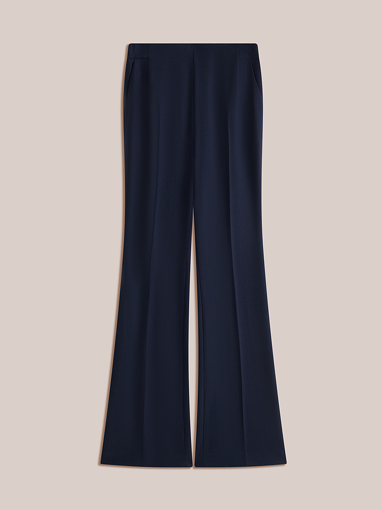 OBBLIGATO奥丽嘉朵2026秋冬季新款100%绵羊毛高腰显瘦微喇女长裤1C66520060