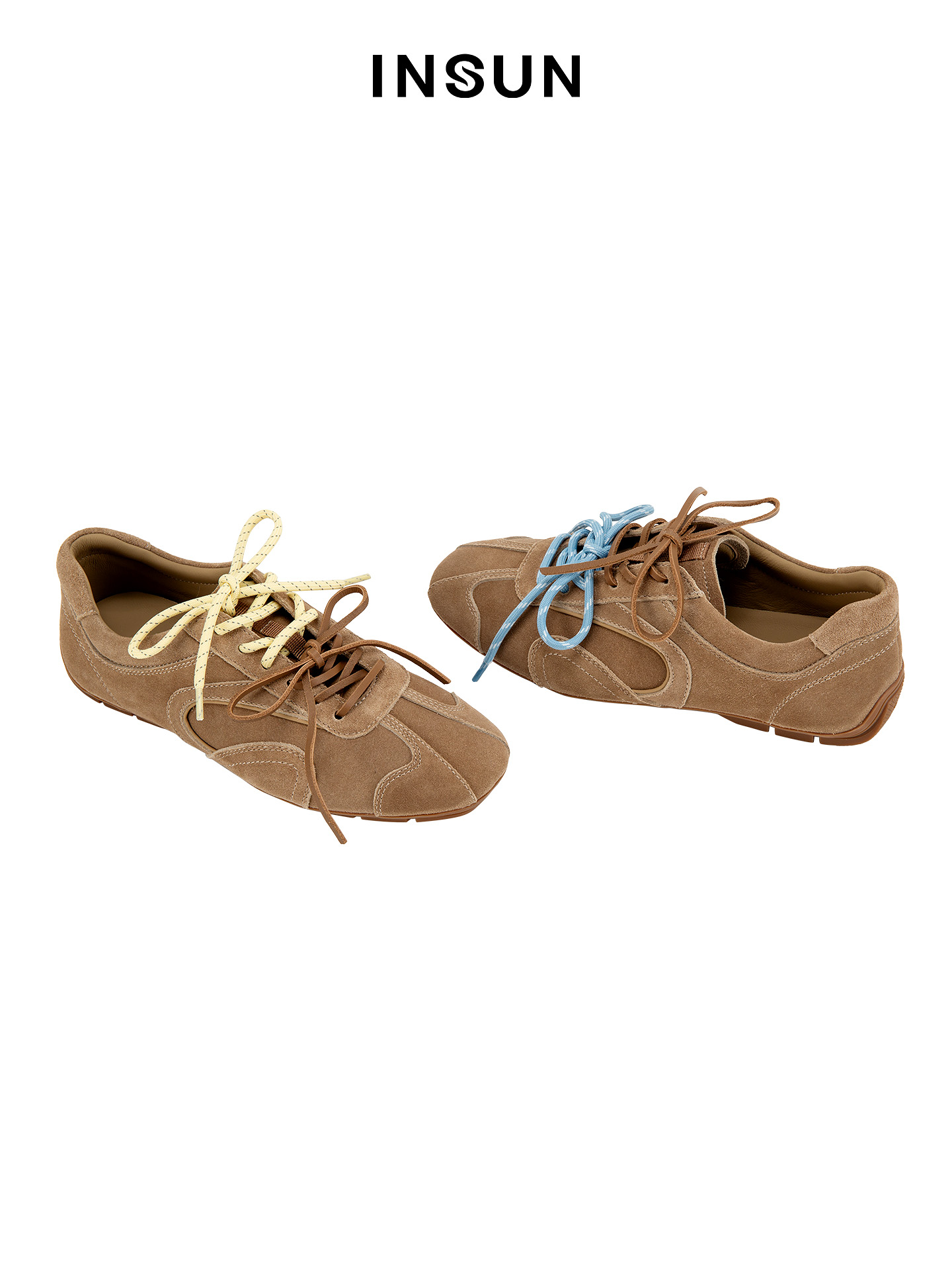 INSUN恩裳2026春季绒面耐磨牛皮德训鞋9C36192020