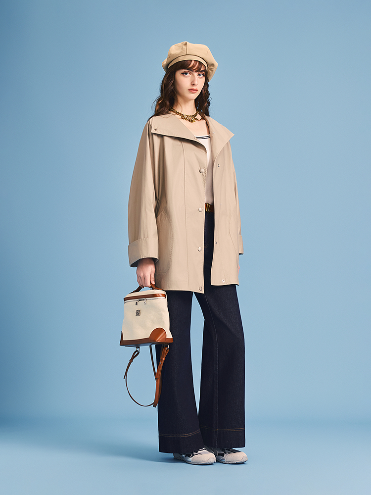 PSALTER诗篇 2026春季新款时尚立领风衣6C66107033