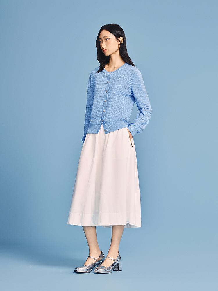 PSALTER诗篇 2026夏季新款珠片绞花针织衫6C66206363