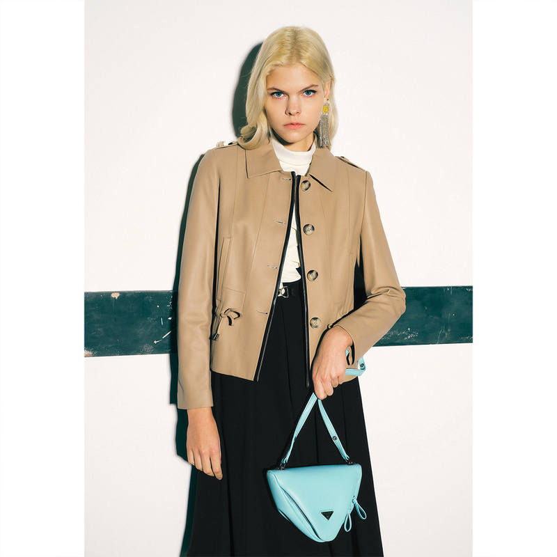 【一口价】PSALTER诗篇 2023年春季新款率性气质皮衣6C63109005