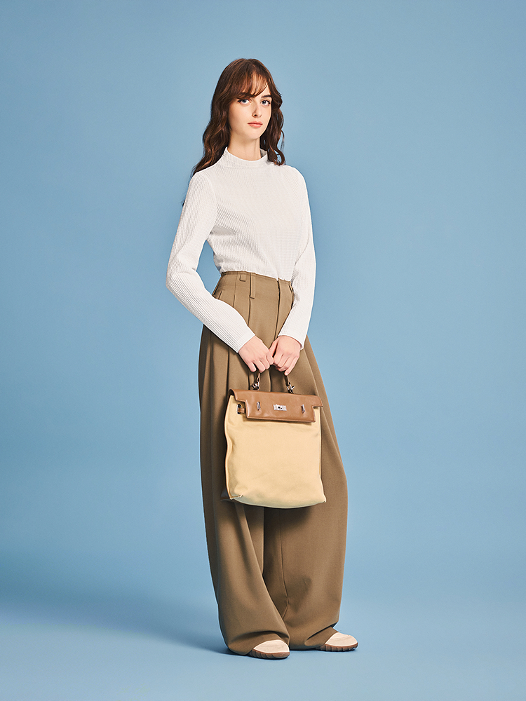 PSALTER诗篇 2026春季新款百搭半高领T恤6C36170010