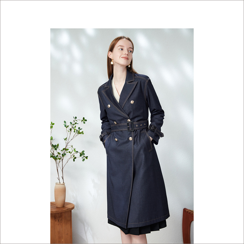 【1.1日发货36-44码预售均已上】音儿美地女装2023春季新款风衣LC63107080