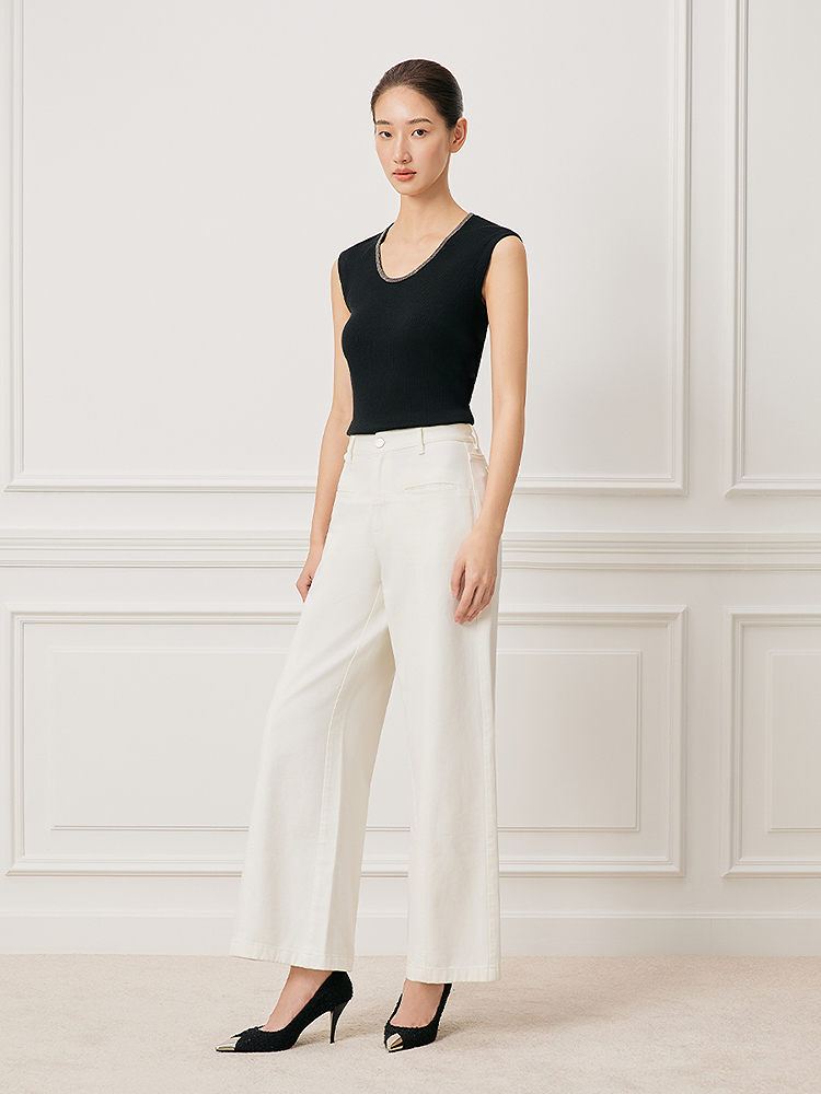 Song of Song歌中歌2026春季新款羊毛蚕丝无袖内搭背心5C36104050