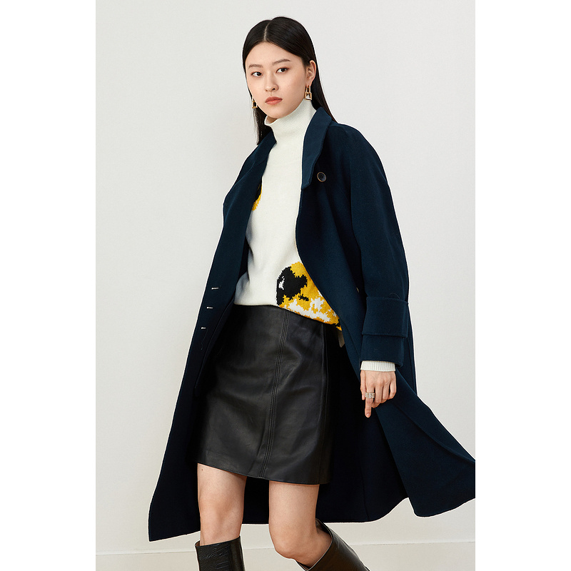 (一口价)音儿美地女装2021冬季新款长款纯羊毛双面呢大衣LC62580920
