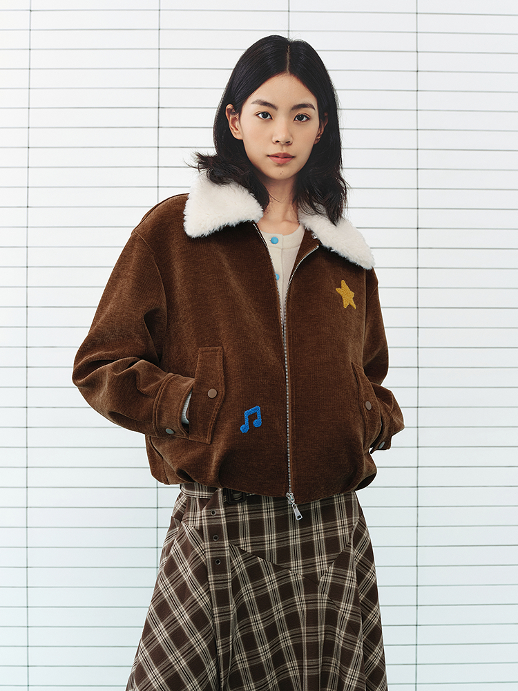 ToyzY2026冬季新款仿羊羔毛绒美式复古氛围感大翻领外套ZC36510520
