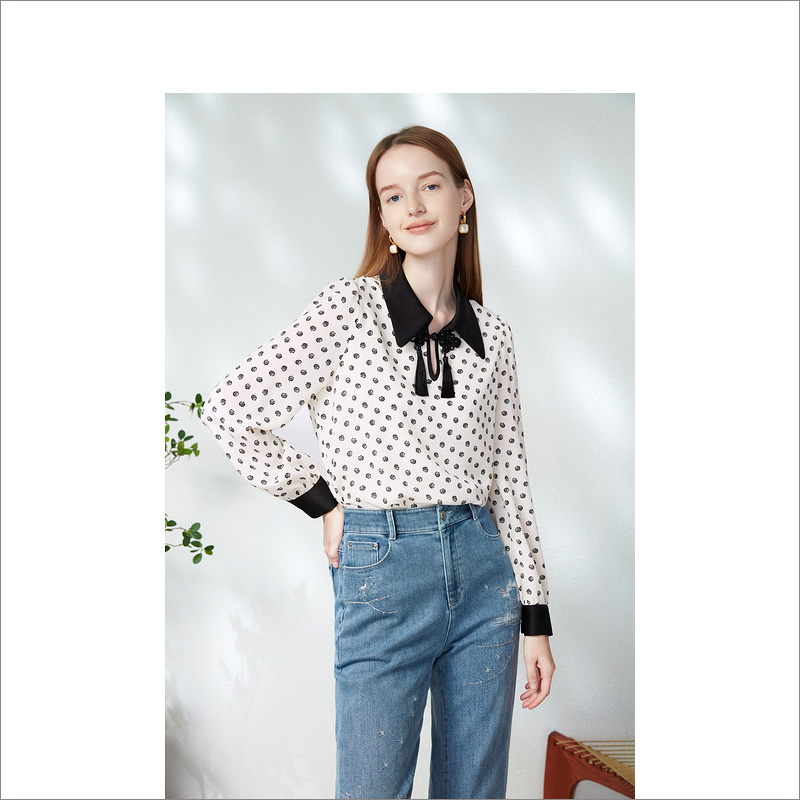 音儿美地女装2023春季新款雪纺衫LC63170270