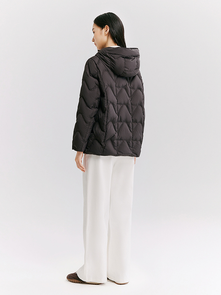 XII BASKET十二篮专选26冬新款轻盈通勤绗缝廓形保暖羽绒服7C46508990