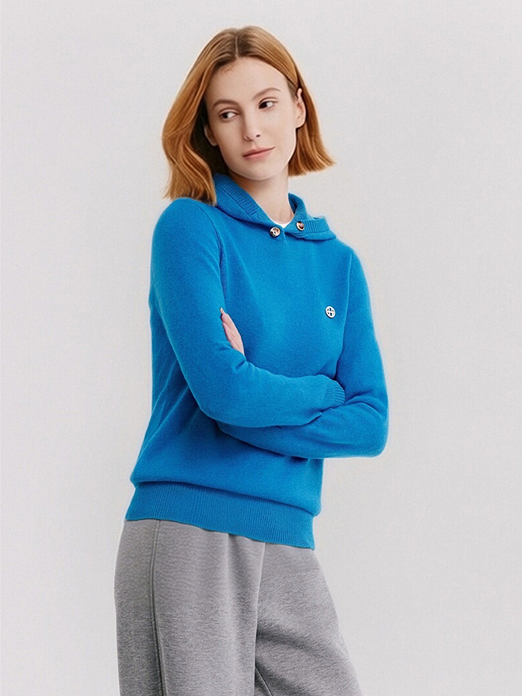 XII BASKET十二篮专选26年春季新款软糯羊毛连帽针织衫7C66106270