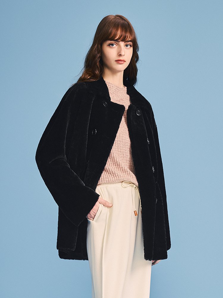 PSALTER诗篇 2026春季新款奢华真皮毛一体皮草外套6C66109213