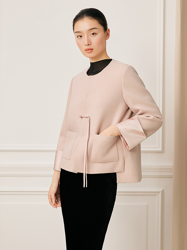 【澳洲绵羊毛】Song of Song歌中歌2026春新款14道工序新中式外套5C36110430