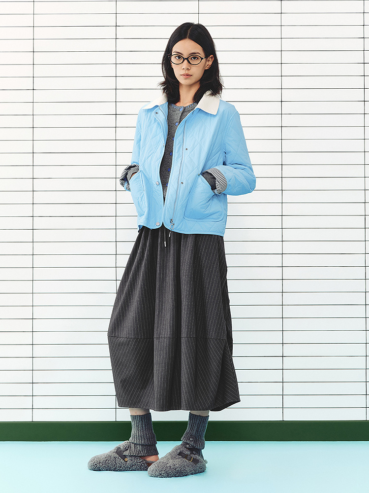 ToyzY2026冬季新款撞色格子袖口穿脱便捷时尚棉服外套ZC36508060