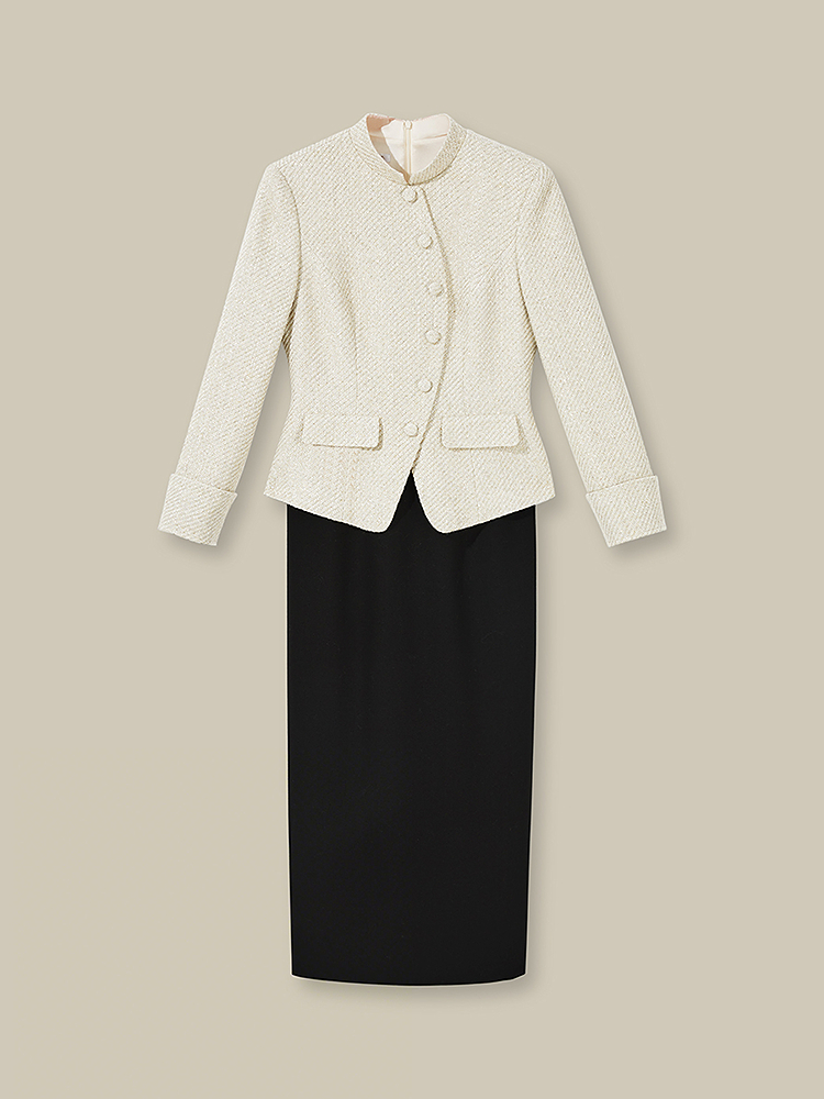 Song of Song歌中歌2025冬季新品意大利进口面料优雅连衣裙5C35505610