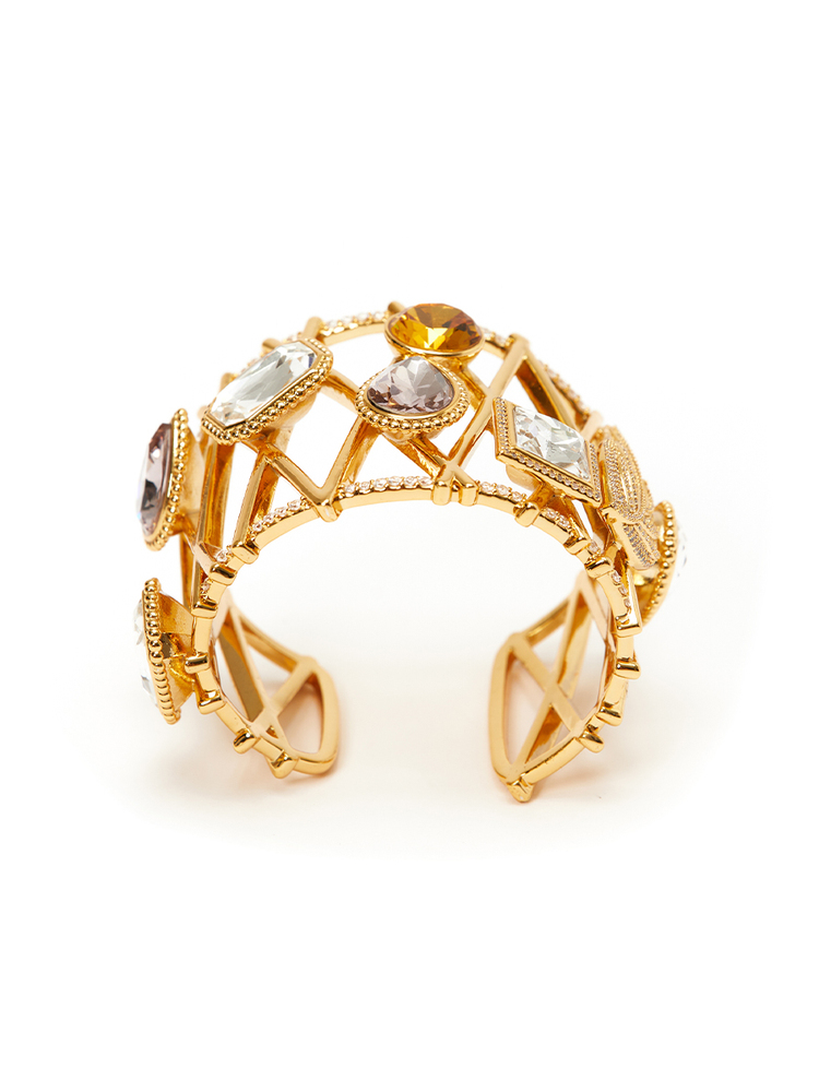 SongofSong歌中歌24春金色施华洛钻装饰高定手镯5C34196030