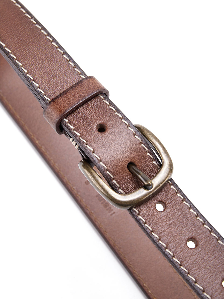 INSUN恩裳2024冬季复古高级感皮带女士真皮9C34595020