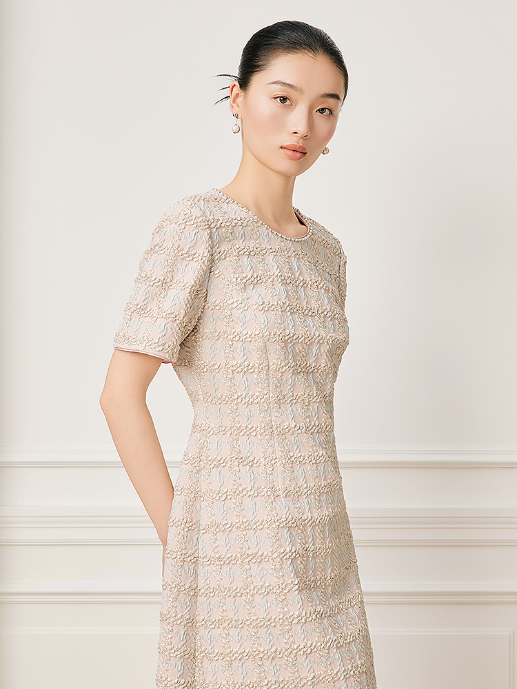 【进口提花面料】Song of Song歌中歌2026夏季新款奢华连衣裙5C36205310