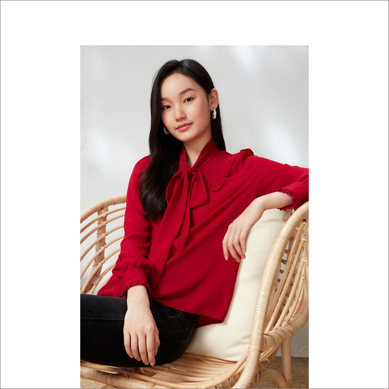 【12.21日发货36-44码预售均已上】音儿美地女装2023春季新款衬衫LC63130160