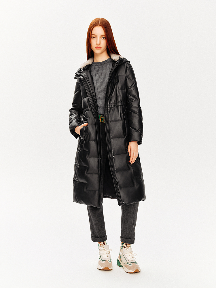 PSALTER诗篇 整貂领绵羊皮鹅绒服6C34509170