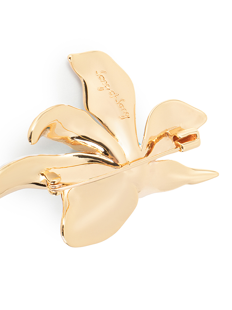 SongofSong歌中歌2025春季金色天然绿松石点缀精致胸针5C35194010