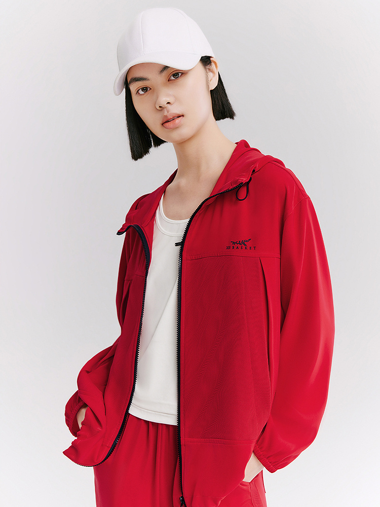 XII BASKET十二篮专选26夏新款户外休闲运动连帽短款运动外套7C66210150
